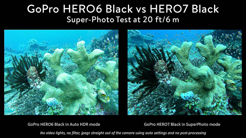 GoPro Hero 7 vs Hero 6 Super-Photo Test