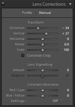 lightroom lens correction screen