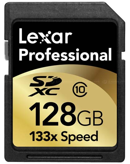 Lexar's new 128GB memory card