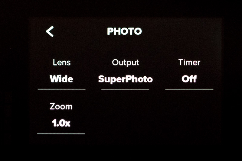 gopro hero 8 diving settings