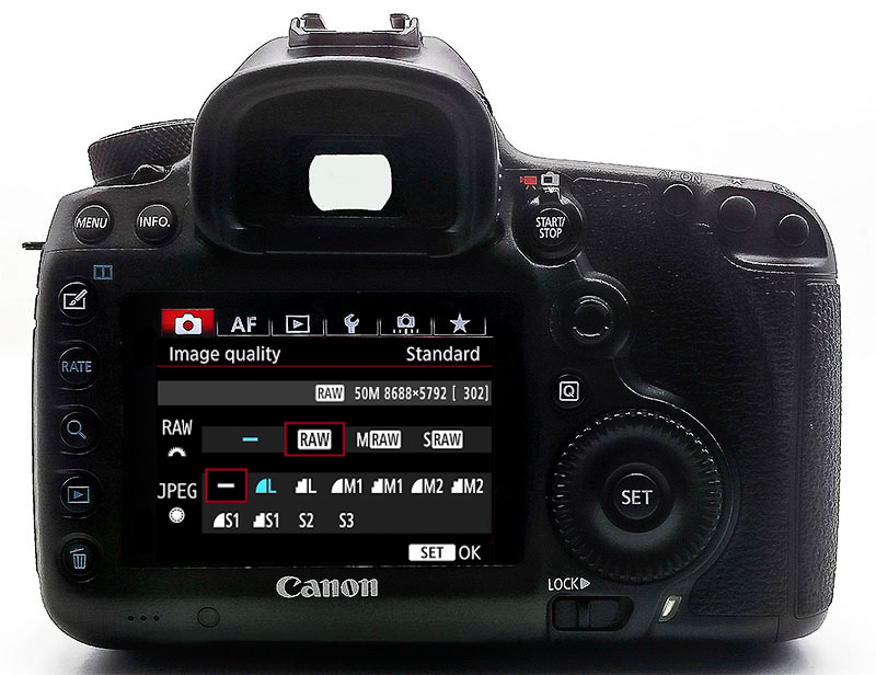 Setting Your File Format In-Camera