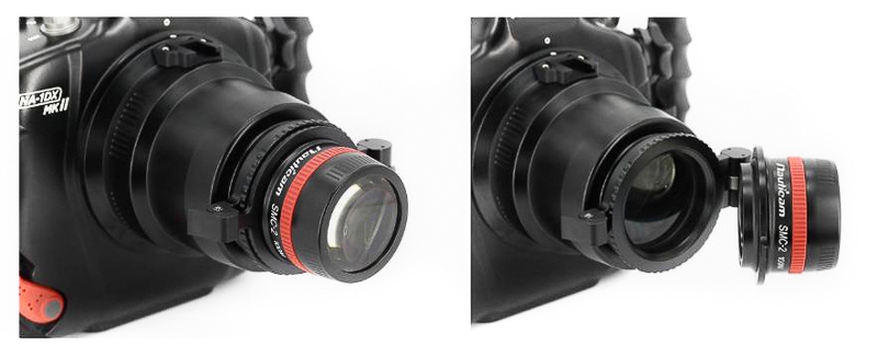 Nauticam’s SMC-2 with 67mm flip adapter