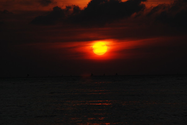 sunrise in amed, bali