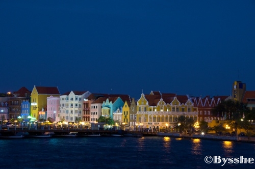 Curacao island night scene