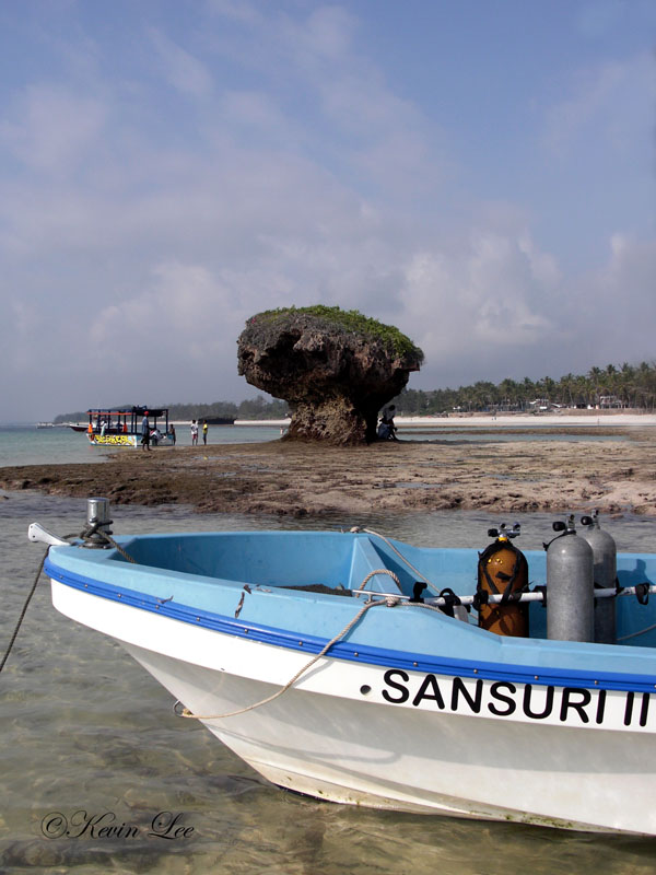 Dive Boat at low tide