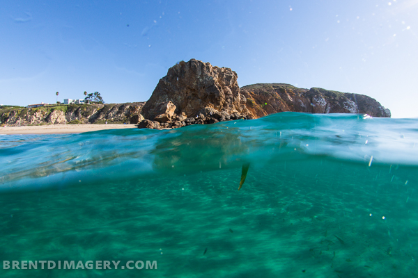 Beach Diving Split Shot