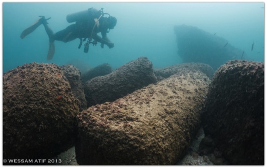 Scuba diving Cleopatra's palace