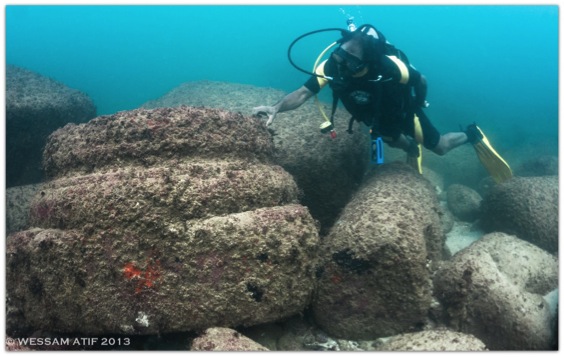 Scuba diving Cleopatra's palace