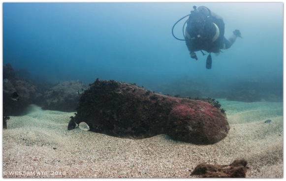 Scuba diving Cleopatra's palace