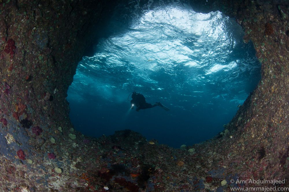 One of the famous Boo Windows near Misool (southern Raja Ampat).