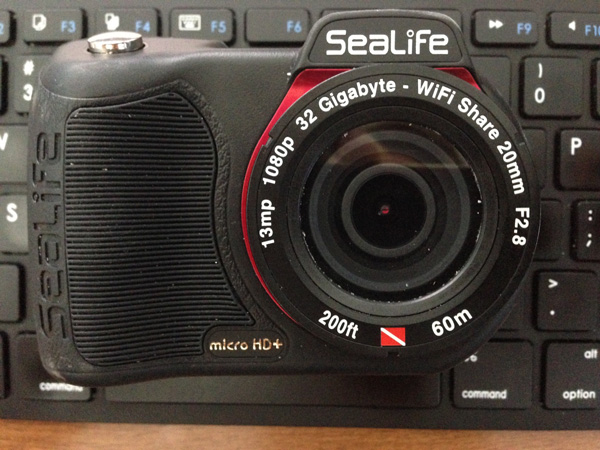 The SeaLife Micro HD is only the size of a few computer keys!