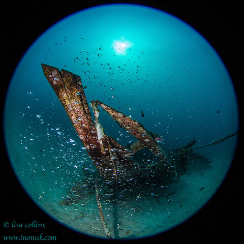 The wreck at Bolung I presents some fun circular fisheye photo opportunities