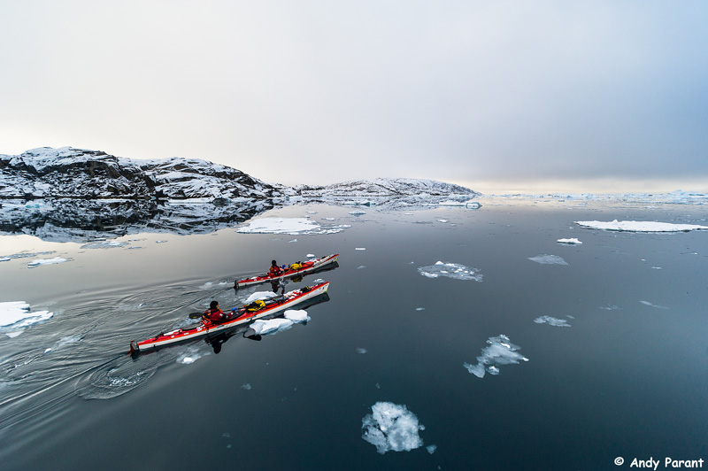Calm weather allows us to paddle more than 20km/day during an expedition. Photo: Andy Parant
