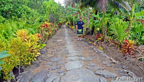 One of the stone pathways in Yap.
