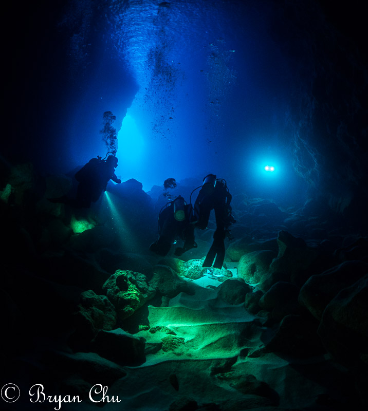 Secret Cave. Olympus OM-D E-M1, Oly 8mm F1.8 fisheye, no strobes. F1.8, 1/50, ISO 640.