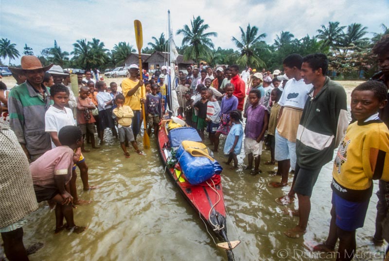 "This is the place where I relaunched my kayak in a more sheltered place after being thrown out of my kayak. Everywhere I went I attracted so much attention because I was always off the beaten path. They watched me struggling to reassemble my kayak because of the sand on the frame. Then when it started to rain a little girl held an umbrella over my head."