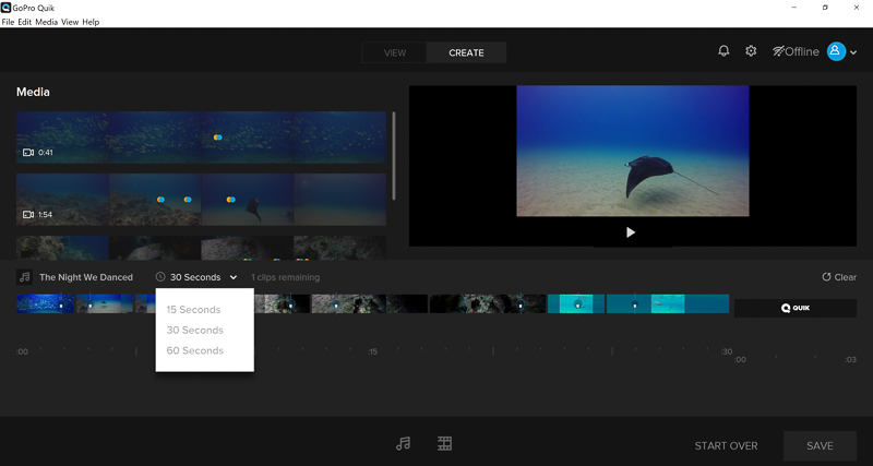 Choose video duration.