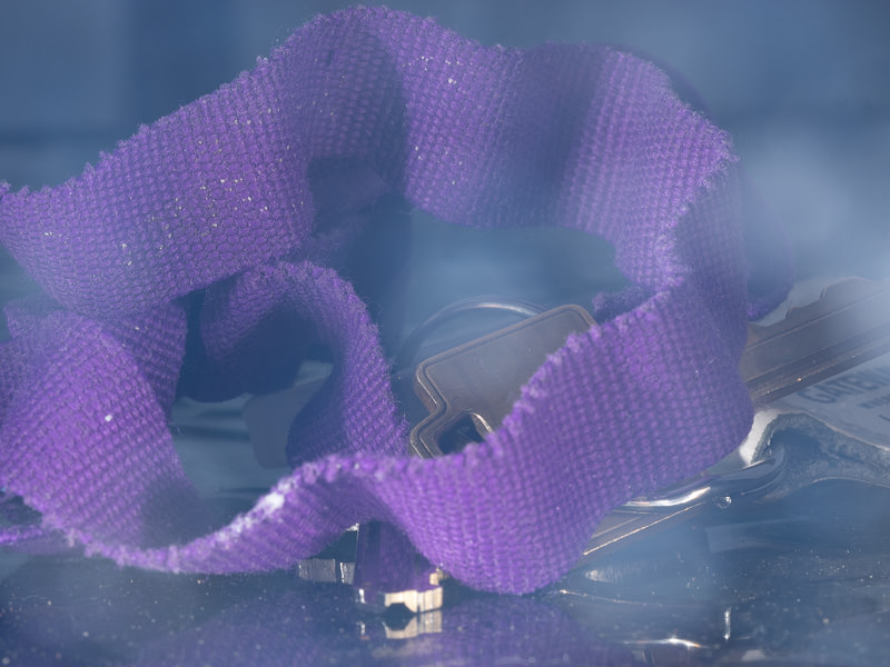 This test shot looks washed out because too much of the strobe light is going back into the macro port at an angle where it shows up in the photo. Washed out test shot