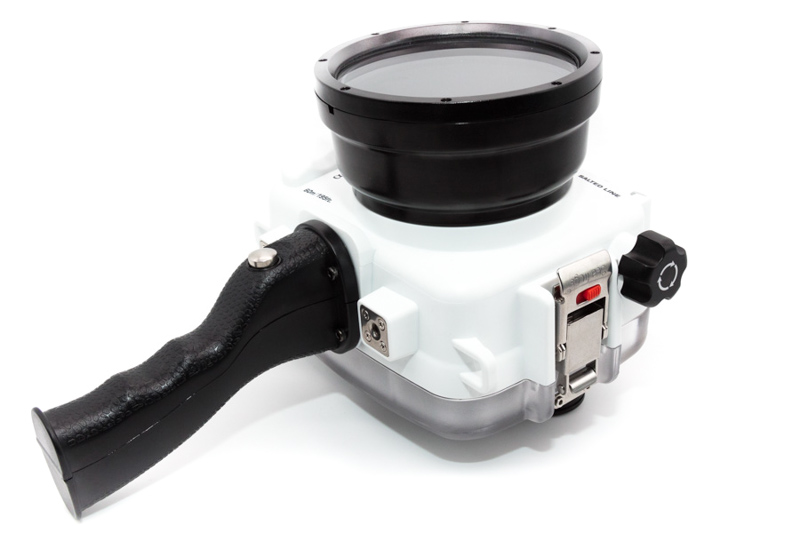 Salted Line Housing with standard flat port and pistol grip Salted Line Housing with standard flat port and pistol grip