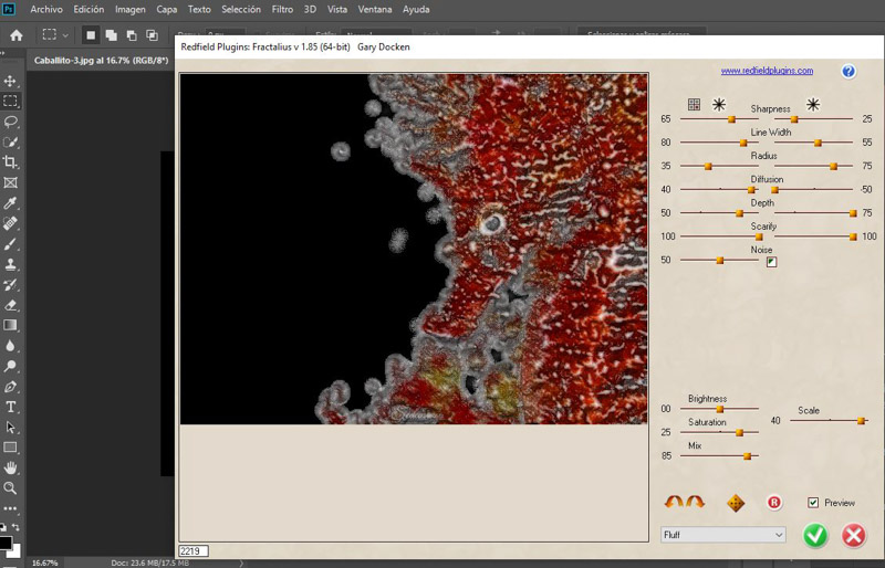 Fractalius plugin interface