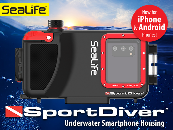 SeaLife Launches New Android App for Popular SportDiver Smartphone Underwater Housing sport-diver1