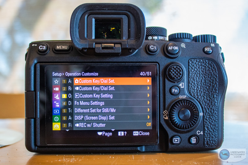 The updated menu on the Sony A7 IV The updated menu on the Sony A7 IV