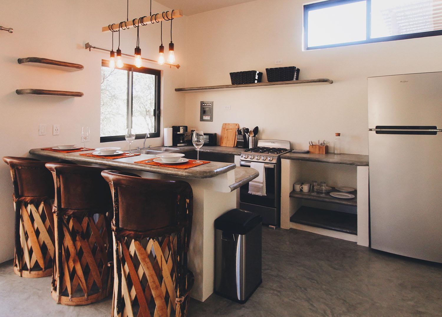 Cozy kitchen and dining area