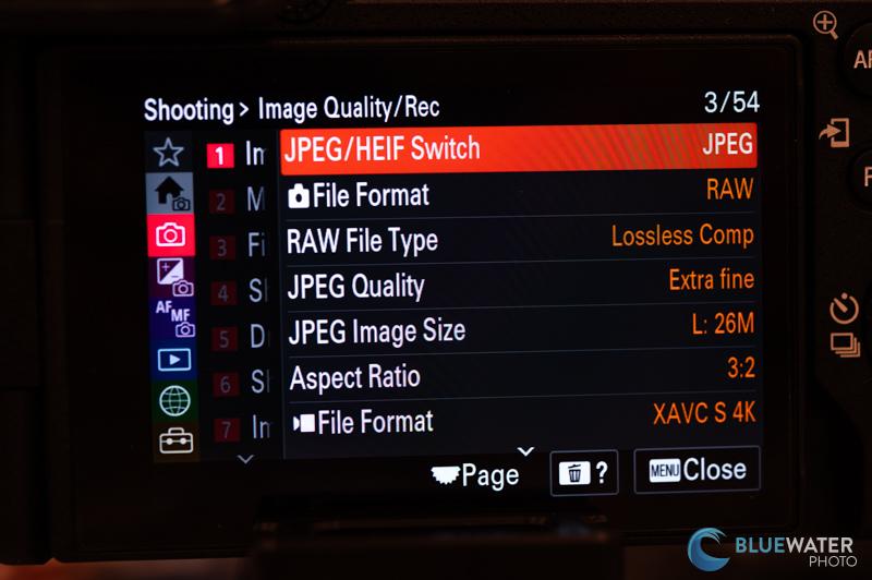 Sony a6700 menu settings Sony a6700 menu settings